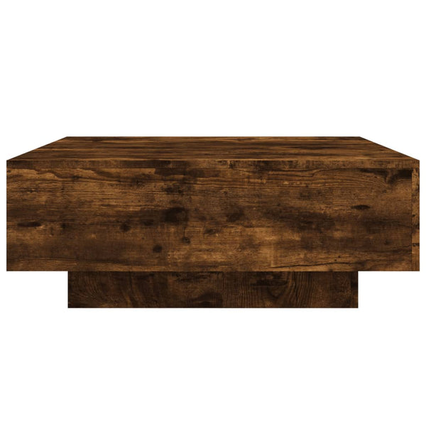Couchtisch Räuchereiche mit LED-Beleuchtung Pimpi 80x80x31cm