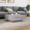 Grauer Couchtisch mit LED-Beleuchtung Pimpi 80x80x31cm (Sonoma)