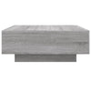 Grauer Couchtisch mit LED-Beleuchtung Pimpi 80x80x31cm (Sonoma)