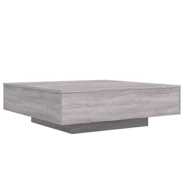 Grauer Couchtisch Carlene 100x100x31cm (Holz)