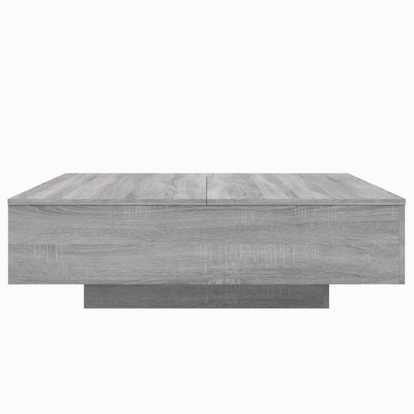 Grauer Couchtisch Carlene 100x100x31cm (Holz)