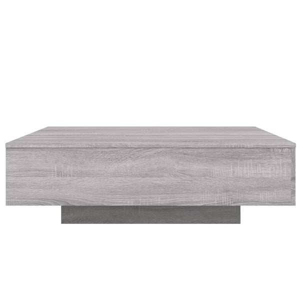 Grauer Couchtisch Carlene 100x100x31cm (Holz)