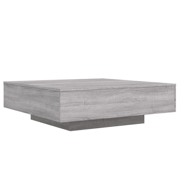 Grauer Couchtisch Carlene 100x100x31cm (Holz)