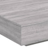 Grauer Couchtisch Carlene 100x100x31cm (Holz)