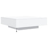 Weißer Couchtisch mit LED-Beleuchtung Pimpi 100x100x31cm