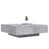 Betongrauer Couchtisch mit LED-Beleuchtung Pimpi 100x100x31cm
