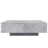 Betongrauer Couchtisch mit LED-Beleuchtung Pimpi 100x100x31cm