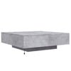 Betongrauer Couchtisch mit LED-Beleuchtung Pimpi 100x100x31cm
