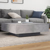Betongrauer Couchtisch mit LED-Beleuchtung Pimpi 100x100x31cm