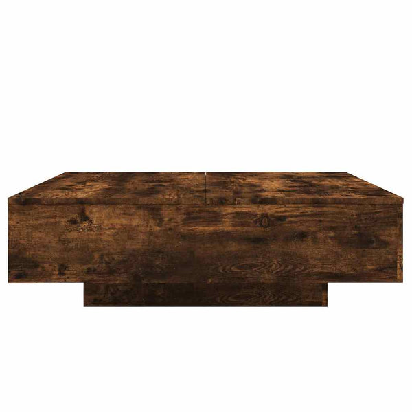 Couchtisch Räuchereiche mit LED-Beleuchtung Pimpi 100x100x31cm