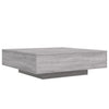 Grauer Couchtisch mit LED-Beleuchtung Pimpi 100x100x31cm (Sonoma)