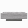Grauer Couchtisch mit LED-Beleuchtung Pimpi 100x100x31cm (Sonoma)
