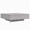 Grauer Couchtisch mit LED-Beleuchtung Pimpi 100x100x31cm (Sonoma)
