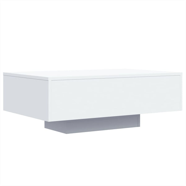 Valkoinen sohvapöytä led-valoilla Pimpi 85x55x31cm