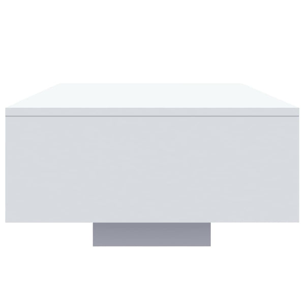 Valkoinen sohvapöytä led-valoilla Pimpi 85x55x31cm