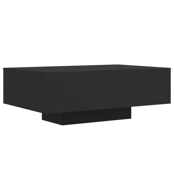 Schwarzer Couchtisch mit LED-Beleuchtung Pimpi 85x55x31cm