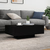 Schwarzer Couchtisch mit LED-Beleuchtung Pimpi 85x55x31cm
