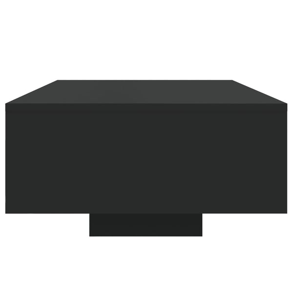 Schwarzer Couchtisch mit LED-Beleuchtung Pimpi 85x55x31cm