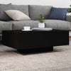 Schwarzer Couchtisch mit LED-Beleuchtung Pimpi 85x55x31cm