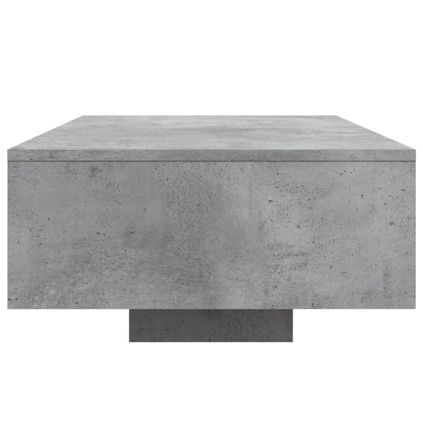Betongrauer Couchtisch mit LED-Beleuchtung Pimpi 85x55x31cm