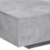 Betongrauer Couchtisch mit LED-Beleuchtung Pimpi 85x55x31cm
