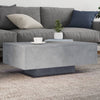 Betongrauer Couchtisch mit LED-Beleuchtung Pimpi 85x55x31cm