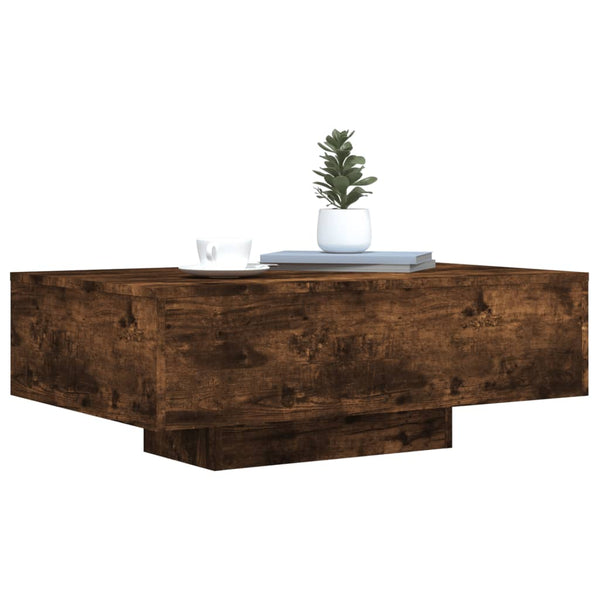 Couchtisch Räuchereiche mit LED-Beleuchtung Pimpi 85x55x31cm