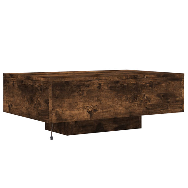 Couchtisch Räuchereiche mit LED-Beleuchtung Pimpi 85x55x31cm