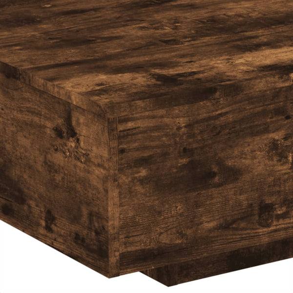Couchtisch Räuchereiche mit LED-Beleuchtung Pimpi 85x55x31cm
