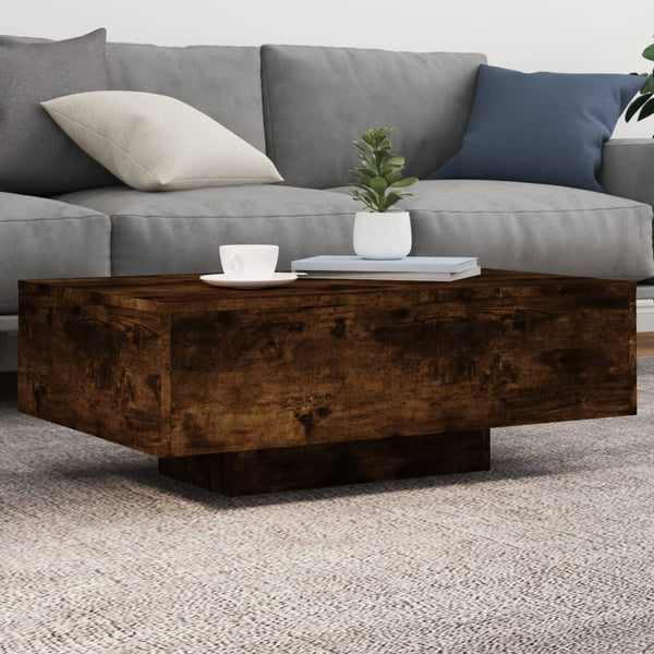 Couchtisch Räuchereiche mit LED-Beleuchtung Pimpi 85x55x31cm
