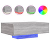 Grauer Couchtisch mit LED-Beleuchtung Pimpi 85x55x31cm (Sonoma)