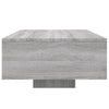 Grauer Couchtisch mit LED-Beleuchtung Pimpi 85x55x31cm (Sonoma)