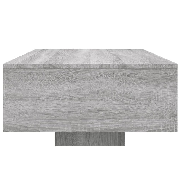 Grauer Couchtisch mit LED-Beleuchtung Pimpi 85x55x31cm (Sonoma)