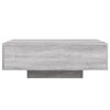Grauer Couchtisch mit LED-Beleuchtung Pimpi 85x55x31cm (Sonoma)