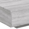 Grauer Couchtisch mit LED-Beleuchtung Pimpi 85x55x31cm (Sonoma)