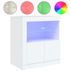 Weißes Sideboard mit LED-Beleuchtung Andronikus 60,5x37x67cm