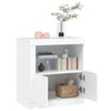 Weißes Sideboard mit LED-Beleuchtung Andronikus 60,5x37x67cm