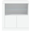 Weißes Sideboard mit LED-Beleuchtung Andronikus 60,5x37x67cm