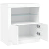 Weißes Sideboard mit LED-Beleuchtung Andronikus 60,5x37x67cm