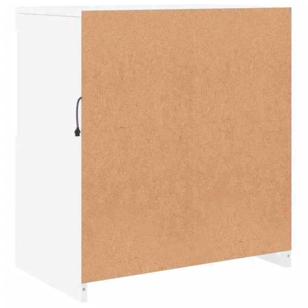 Weißes Sideboard mit LED-Beleuchtung Andronikus 60,5x37x67cm