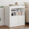 Weißes Sideboard mit LED-Beleuchtung Andronikus 60,5x37x67cm