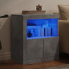 Betongraues Sideboard mit LED-Beleuchtung Andronikus 60,5x37x67cm