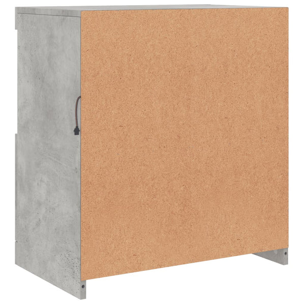 Betongraues Sideboard mit LED-Beleuchtung Andronikus 60,5x37x67cm