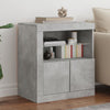 Betongraues Sideboard mit LED-Beleuchtung Andronikus 60,5x37x67cm