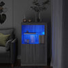 Graues Sideboard mit LED-Beleuchtung Hurezeanu (Sonoma-Holzoptik)
