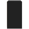 Schwarzer Beistellschrank mit LED-Beleuchtung Shelvie (Holz)