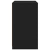 Schwarze Nachttische mit LED-Beleuchtung Shelvie (2er-Set Holz)