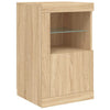 Sonoma-Eiche Sideboard Shelvie (mit LED-Beleuchtung, Holz)
