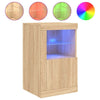Sonoma-Eiche Sideboard Shelvie (mit LED-Beleuchtung, Holz)