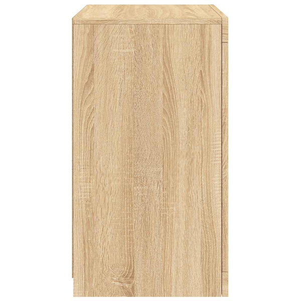 Sonoma-Eiche Sideboard Shelvie (mit LED-Beleuchtung, Holz)